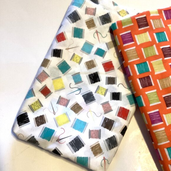 2 Michael Miller "Cool Spools" Cotton Fabric Material Sewing Quilting - Picture 7 of 9